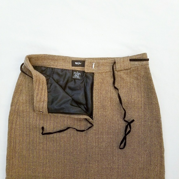 Tweed Knee Length Skirt Size 2 - Picture 4 of 4